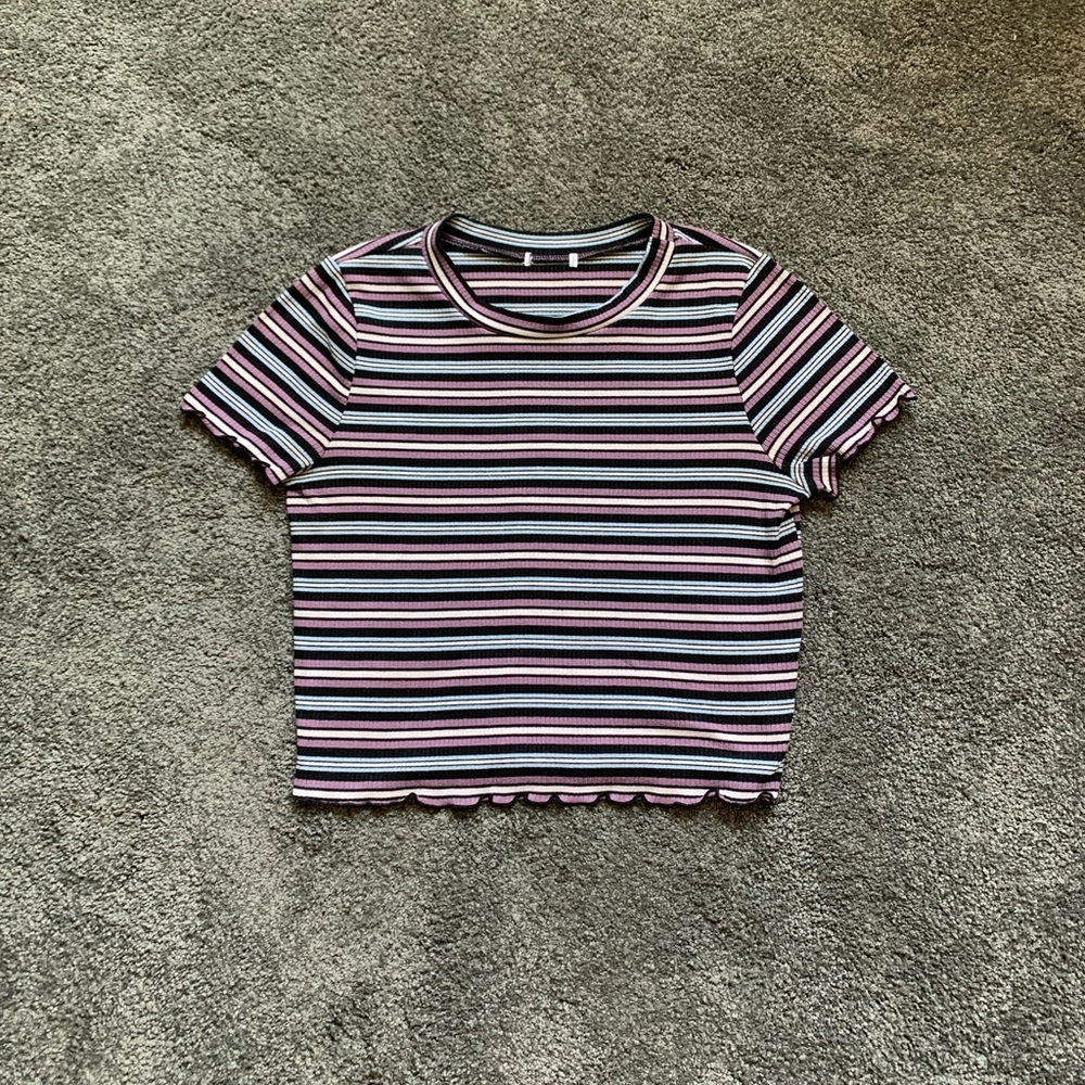 small / medium multicolor striped shirt.